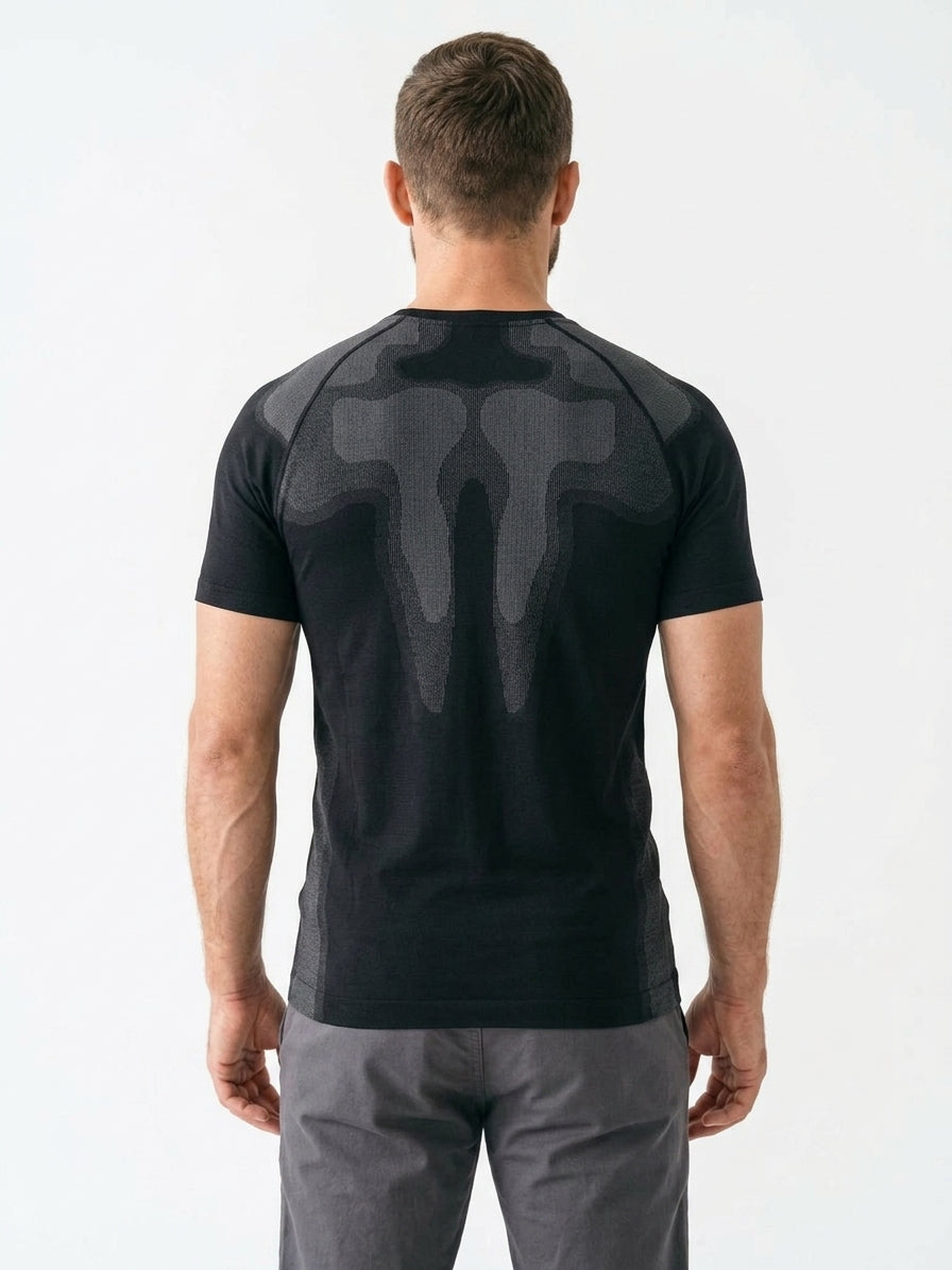 Koszulka Męska 4F Czarna S/M Syntetyczna Sportowa Szara