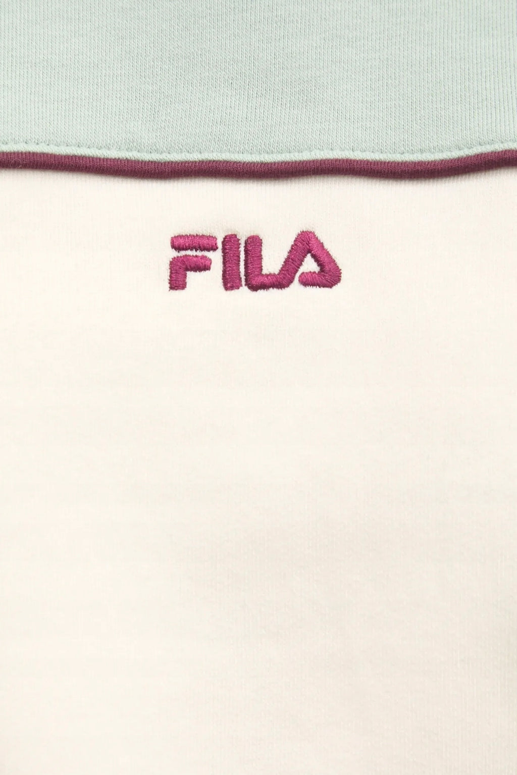 FILA Zielona Bluza Damska z Kapturem Krótka ze Ściagaczem w Pasie Laggna