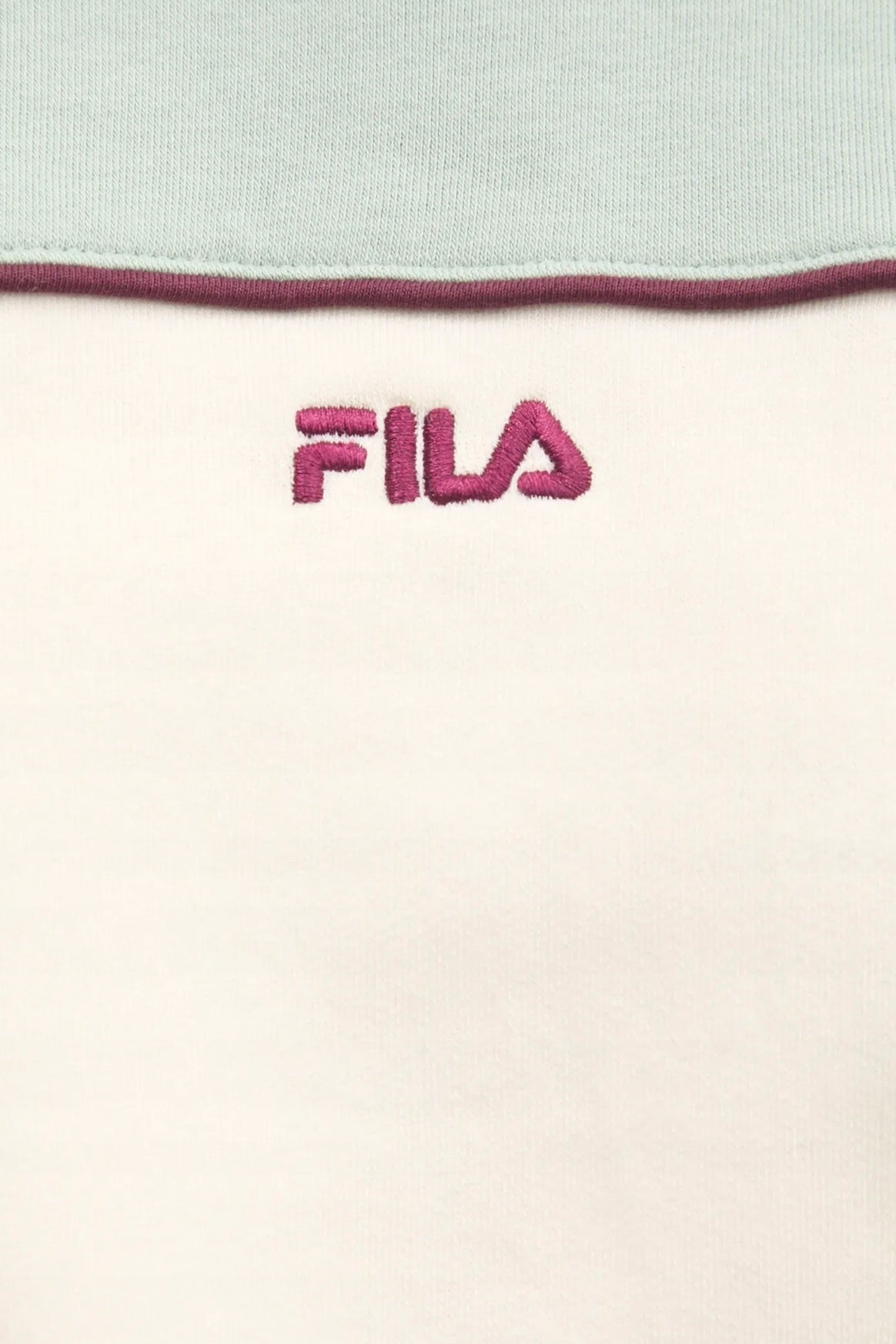 FILA Zielona Bluza Damska z Kapturem Krótka ze Ściagaczem w Pasie Laggna