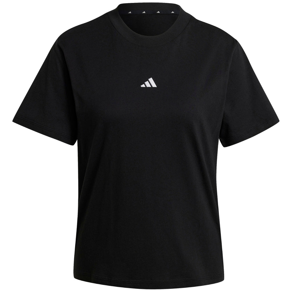 Koszulka Damska Adidas Essentials Small Logo Cotton Czarna JC5943