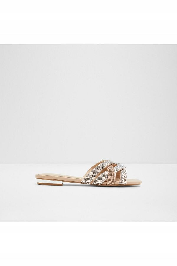 Aldo Klapki Damskie Obszycie z Kamieniami Eleganckie Corally r. 37