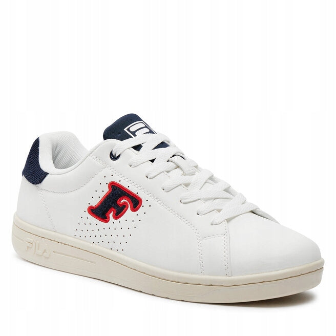 Fila Białe Skórzane Buty Męskie Sportowe Sneakersy Tenisówki Crosscourt r45