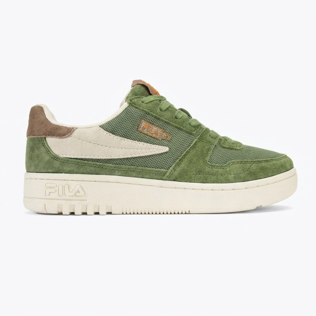 Buty Męskie Fila Fxventuno Sportowe Sneakersy Zielone Zamsz