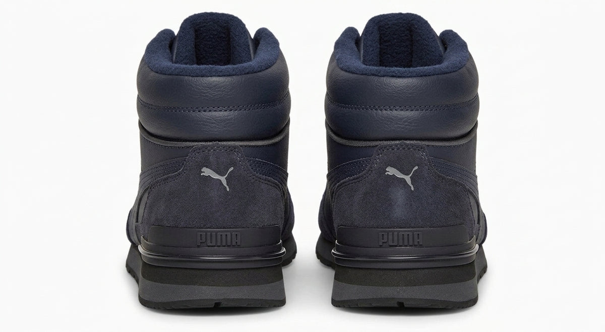 Buty Męskie Puma ST Runner V4 Wysokie Granatowe Ocieplane