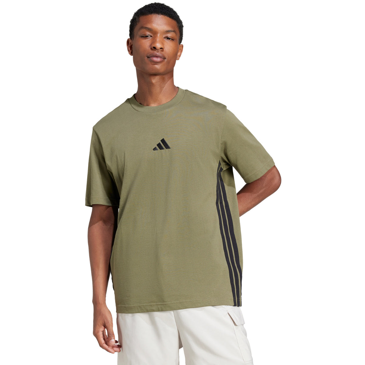 Koszulka Męska Adidas JE6391 Sportowa Zielona Krótki Rękaw