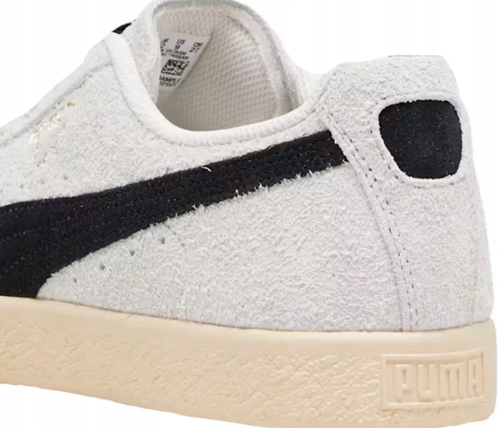 PUMA Clyde Hairy Suede Białe Skórzane Buty Damskie Sportowe Sneakersy r.38