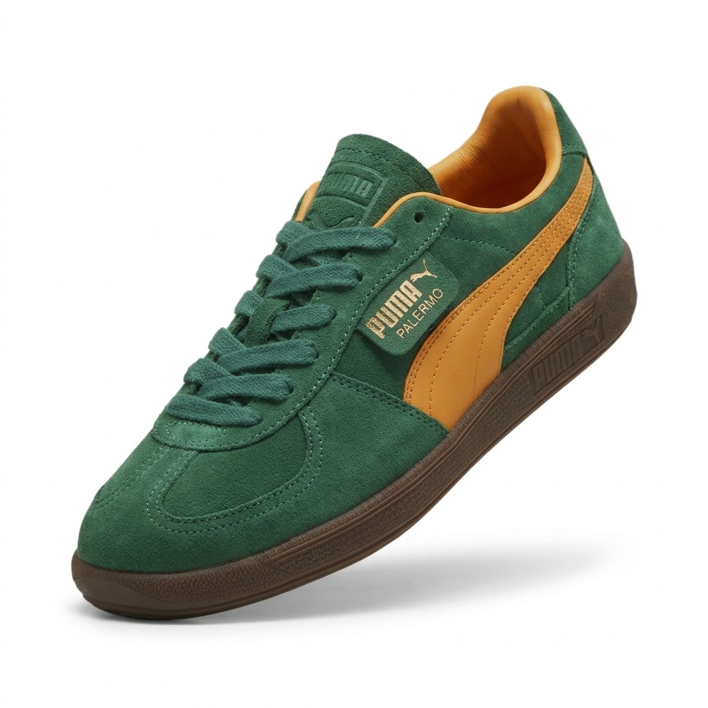 Buty męskie Puma Palermo 39646305 sportowe zielone zamszowe buty sportowe