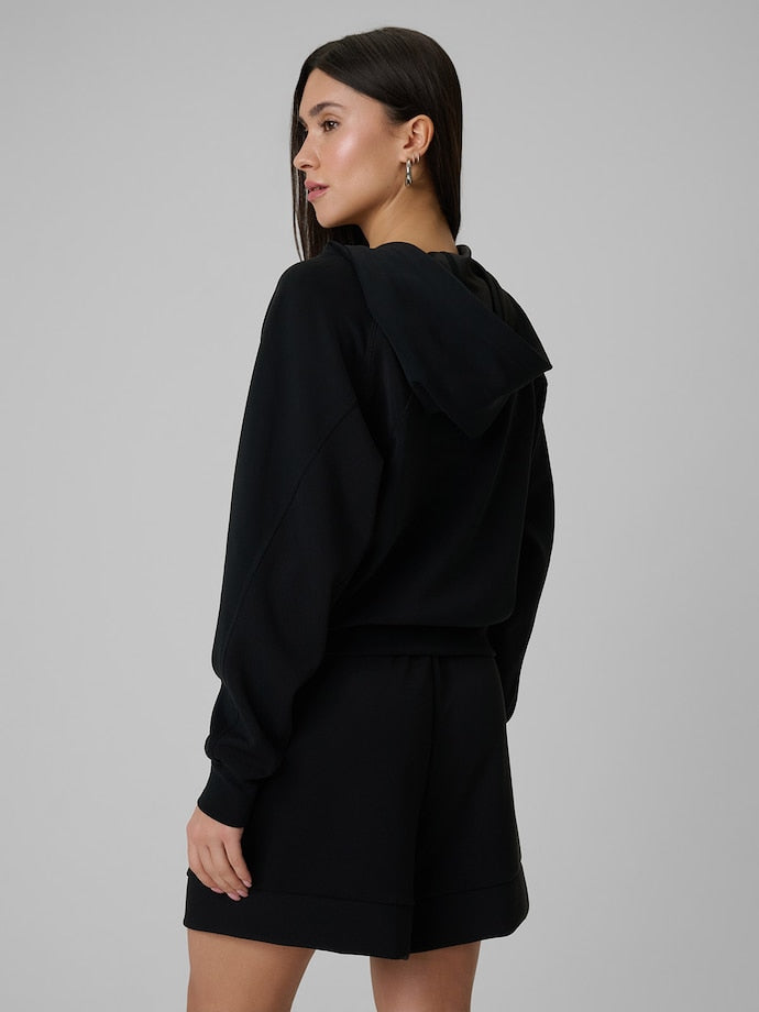 Bluza damska 4F F2178 dresowa modal kremowa regular kaptur