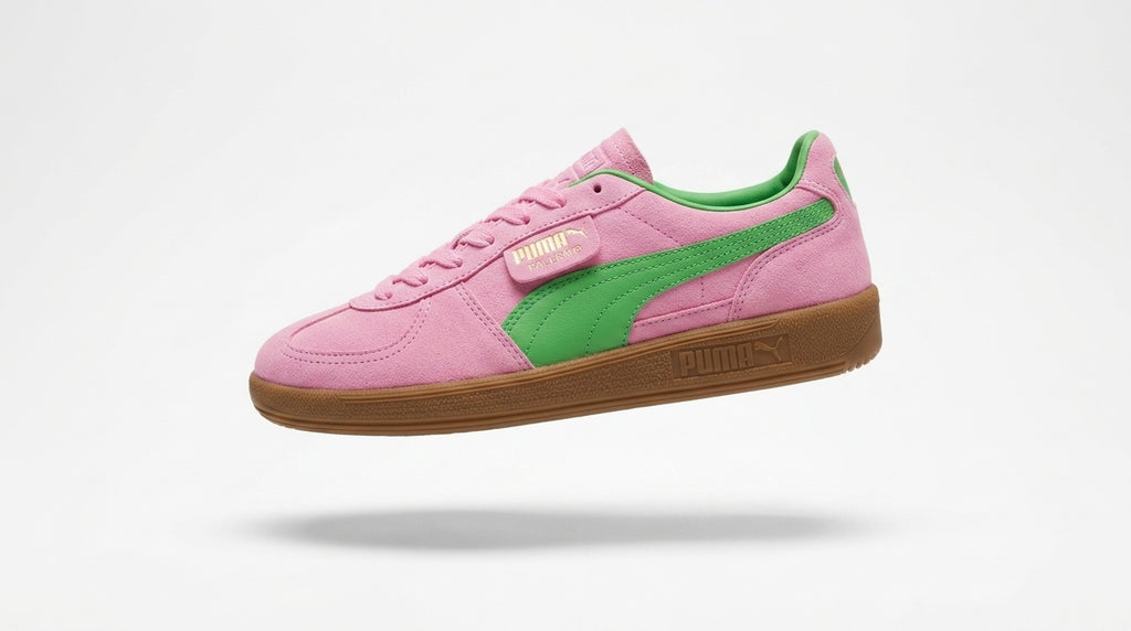 Sneakersy Damskie Puma Palermo Special Różowe Zielone Zamsz 37