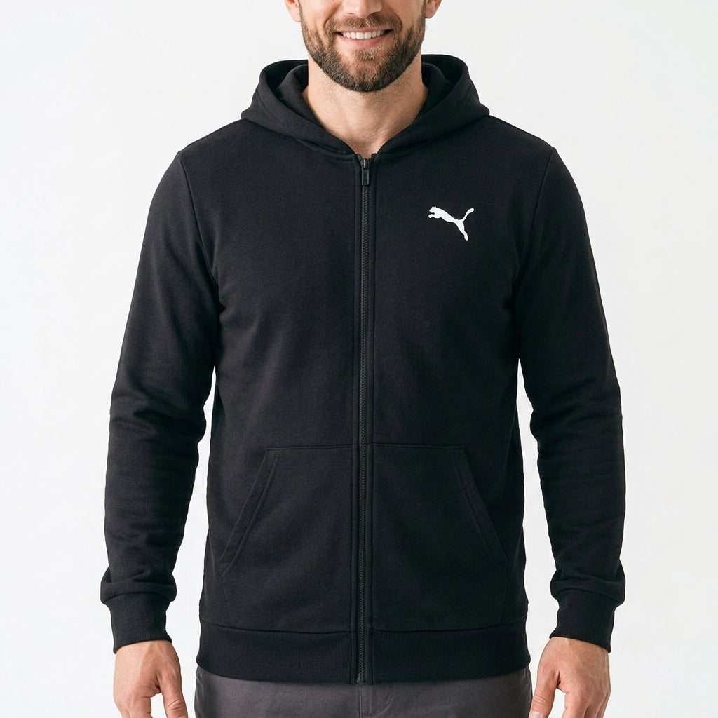 Bluza Męska Puma Better Essentials FZ FL Czarna Rozpinana