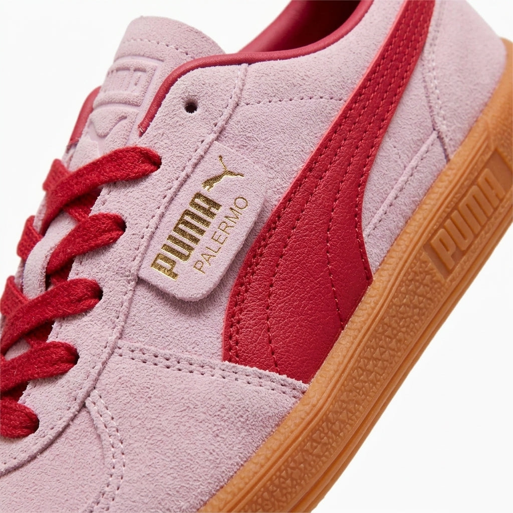 Buty Damskie Puma Palermo Sportowe Różowe Ciemny Karmazyn