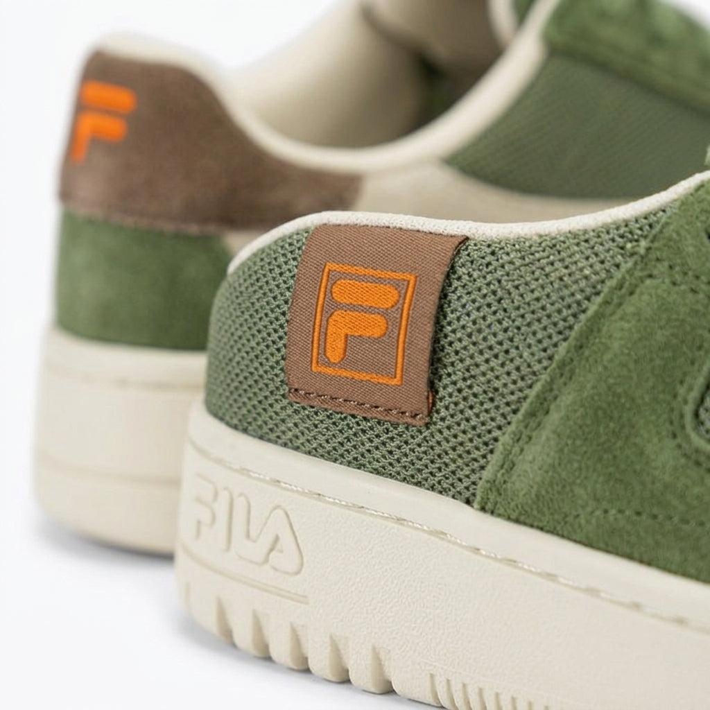 Buty Męskie Fila Fxventuno Sportowe Sneakersy Zielone Zamsz