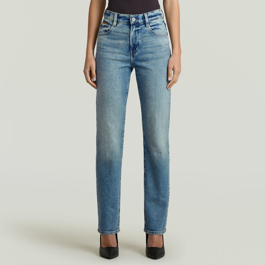 G-star Jeansy Damskie Niebieskie Viktoria High Waist Proste r.29/30