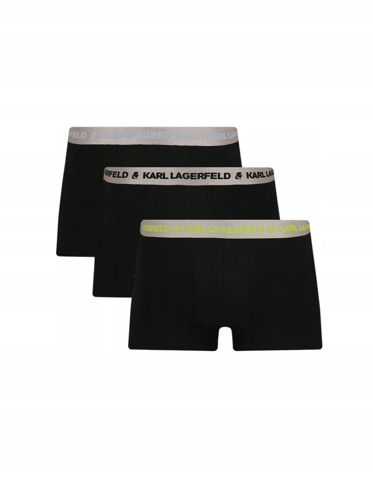 Karl Lagerfeld Czarne Bokserki Męskie 3-pack Dopasowane Baweniane Logo