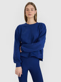 Bluza Damska 4F 4FWSS25TSWSF1543 Sportowa Niebieska Oversize