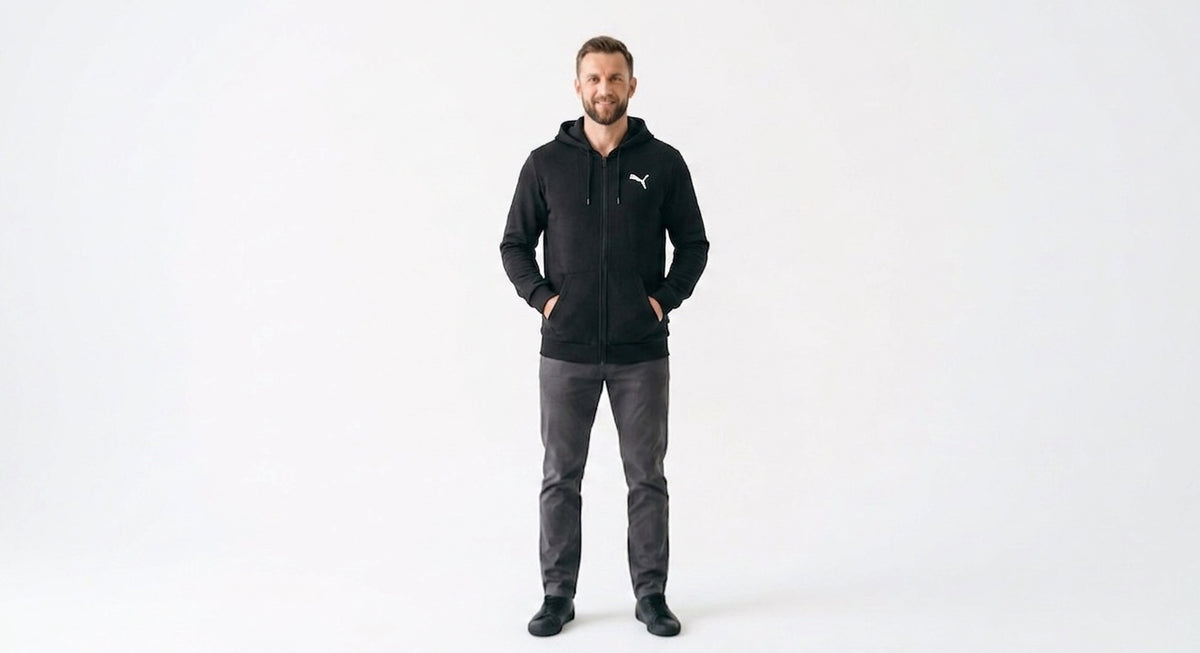 Bluza Męska Puma Better Essentials FZ FL Czarna Rozpinana