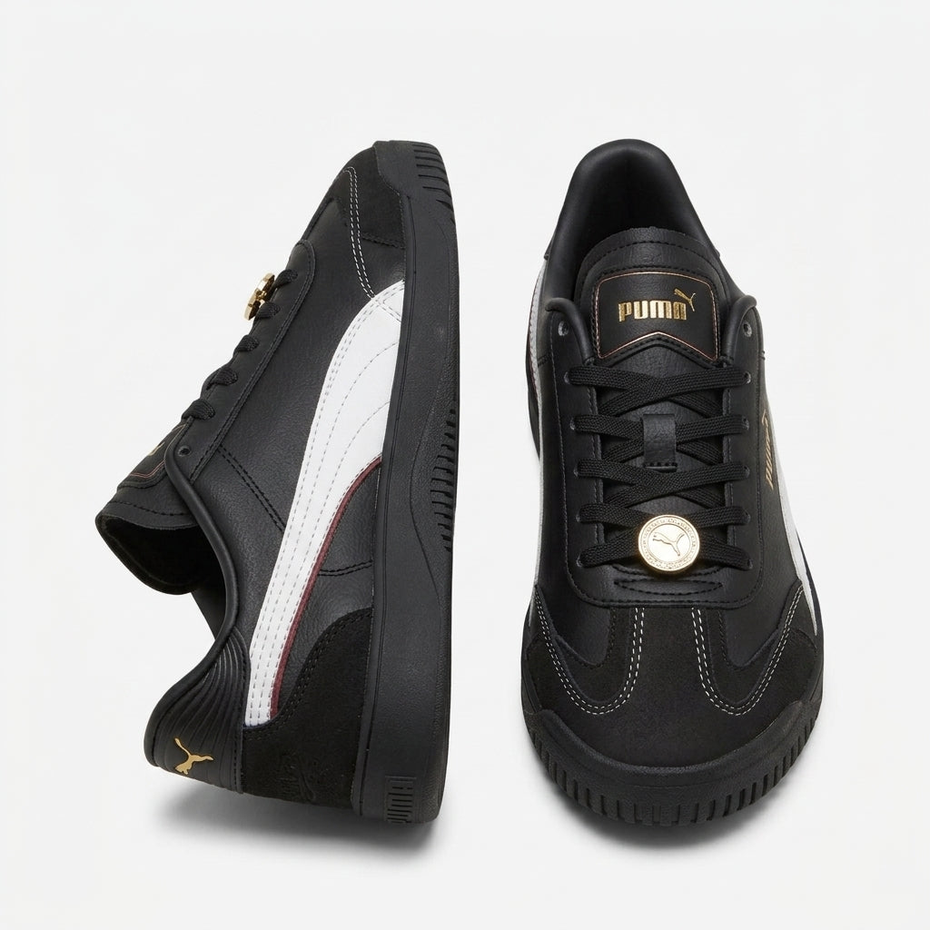 Sneakersy damskie skórzane Puma Club 5v5 Class Act czarne