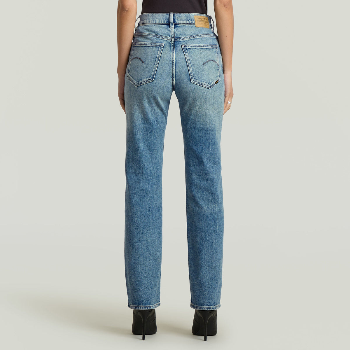 G-star Jeansy Damskie Niebieskie Viktoria High Waist Proste r.29/30