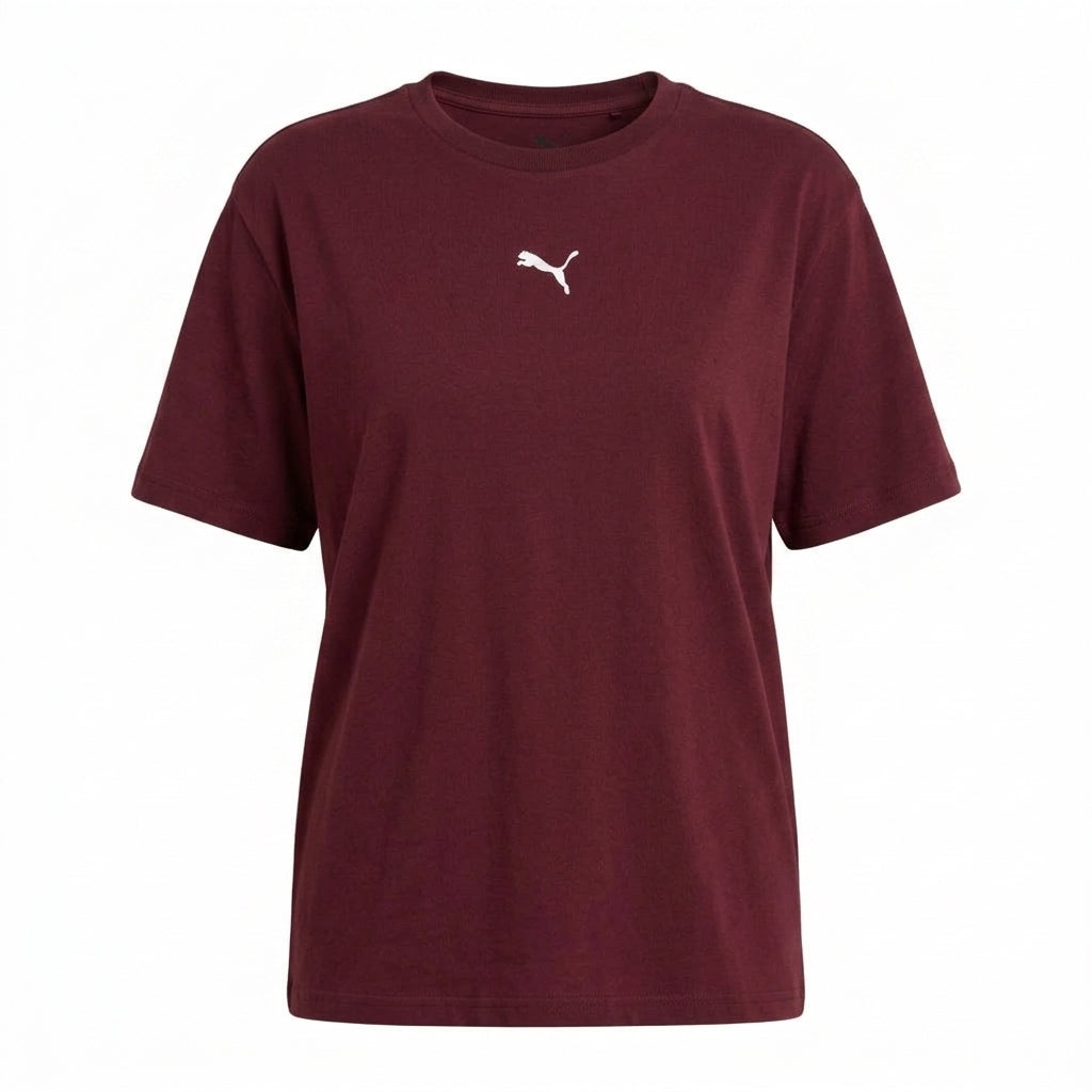 Bluzka Damska Puma Burgund Oversize Bawełna