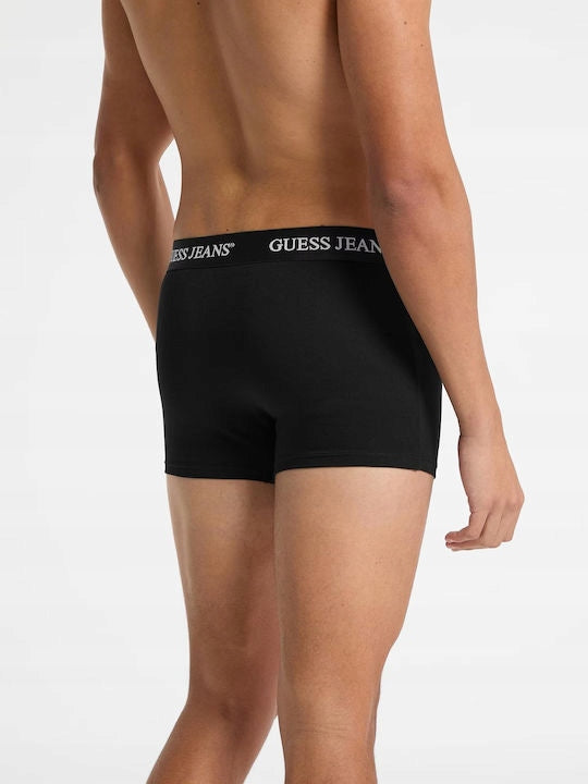 Guess Męskie Bokserki 3-pack Elastyczne Baweniane Dopasowane Logo