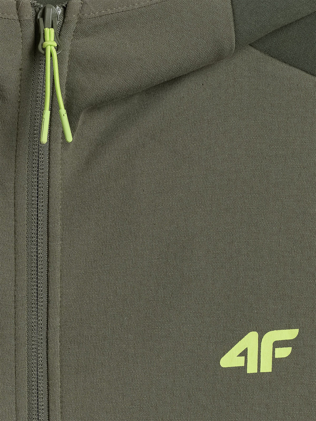 Bluza Męska Zielona 4F M2130 Sportowa Rozpinana Khaki Logo