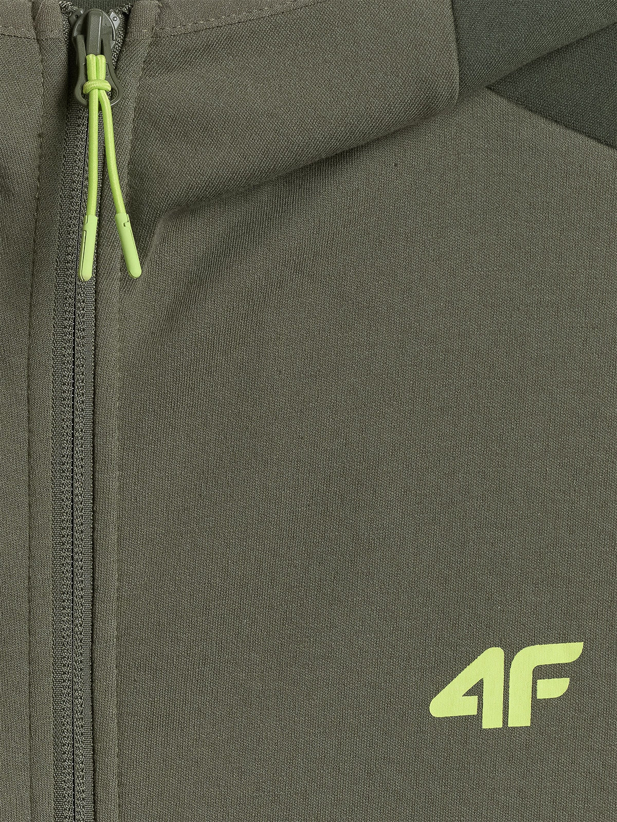 Bluza Męska Zielona 4F M2130 Sportowa Rozpinana Khaki Logo