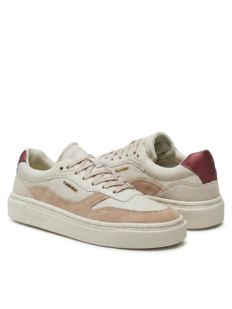 Sneakersy Damskie Calvin Klein HW0HW02114 Sportowe Beż