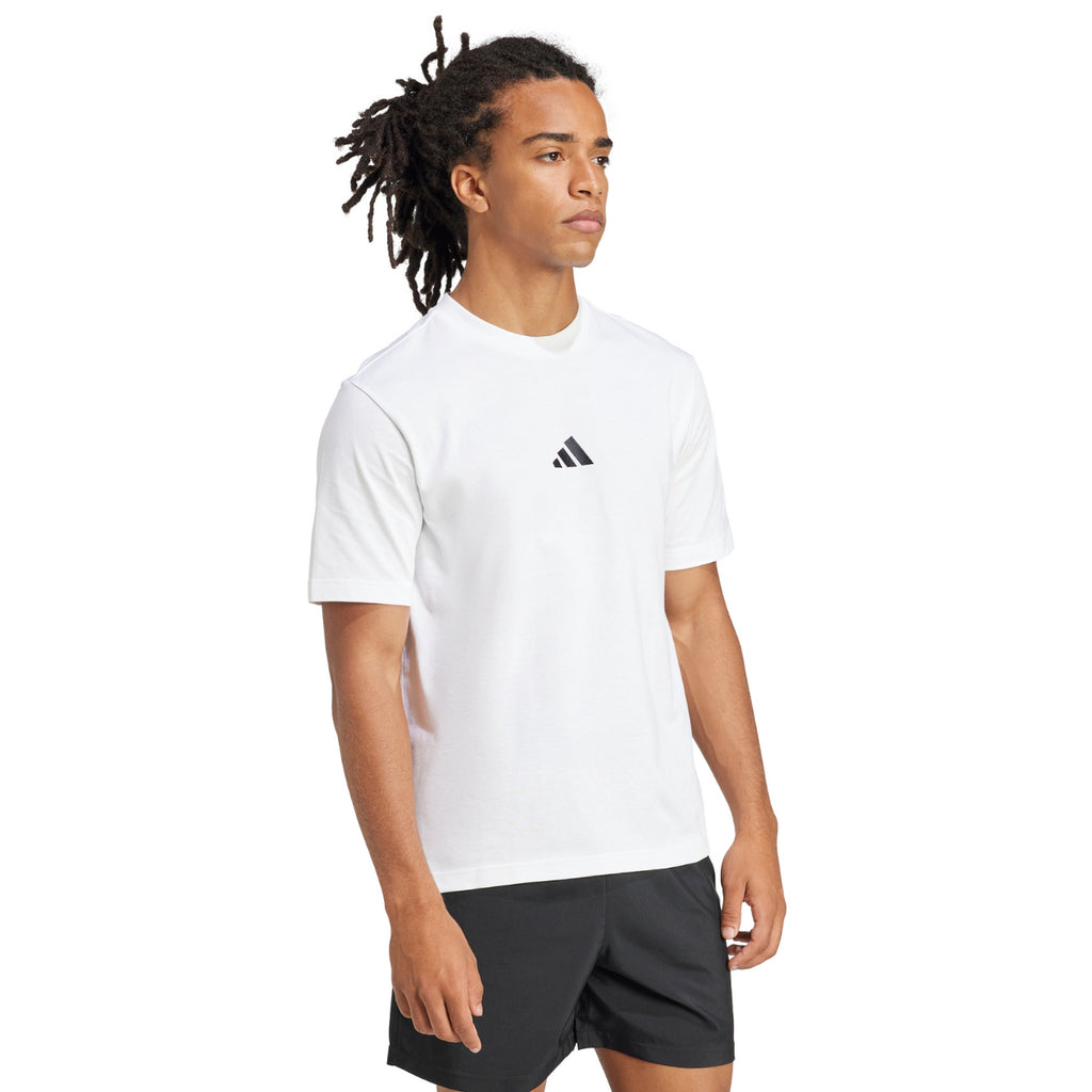 Koszulka Męska Adidas Essentials Small Logo Oversize Jersey Biała JF1092