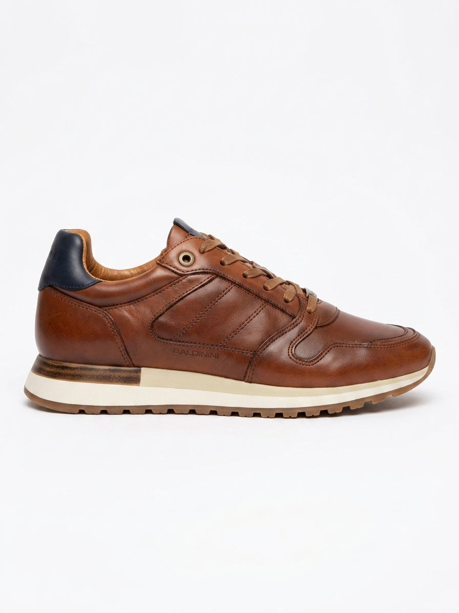 Sneakersy Męskie Baldinini Allure 4000 Sportowe Brązowe