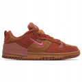 Nike Brązowe Skórzane Sneakersy Damskie Sportowe Dunk Low Disrupt 2