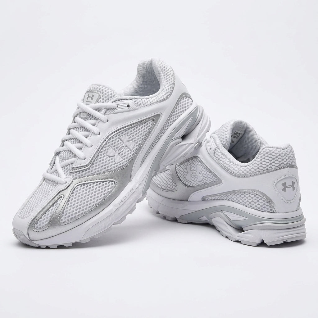 Buty Damskie Under Armour 3027595 Sportowe Biało-czarne Niskie