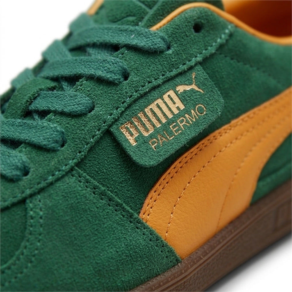 Buty męskie Puma Palermo 39646305 sportowe zielone zamszowe buty sportowe
