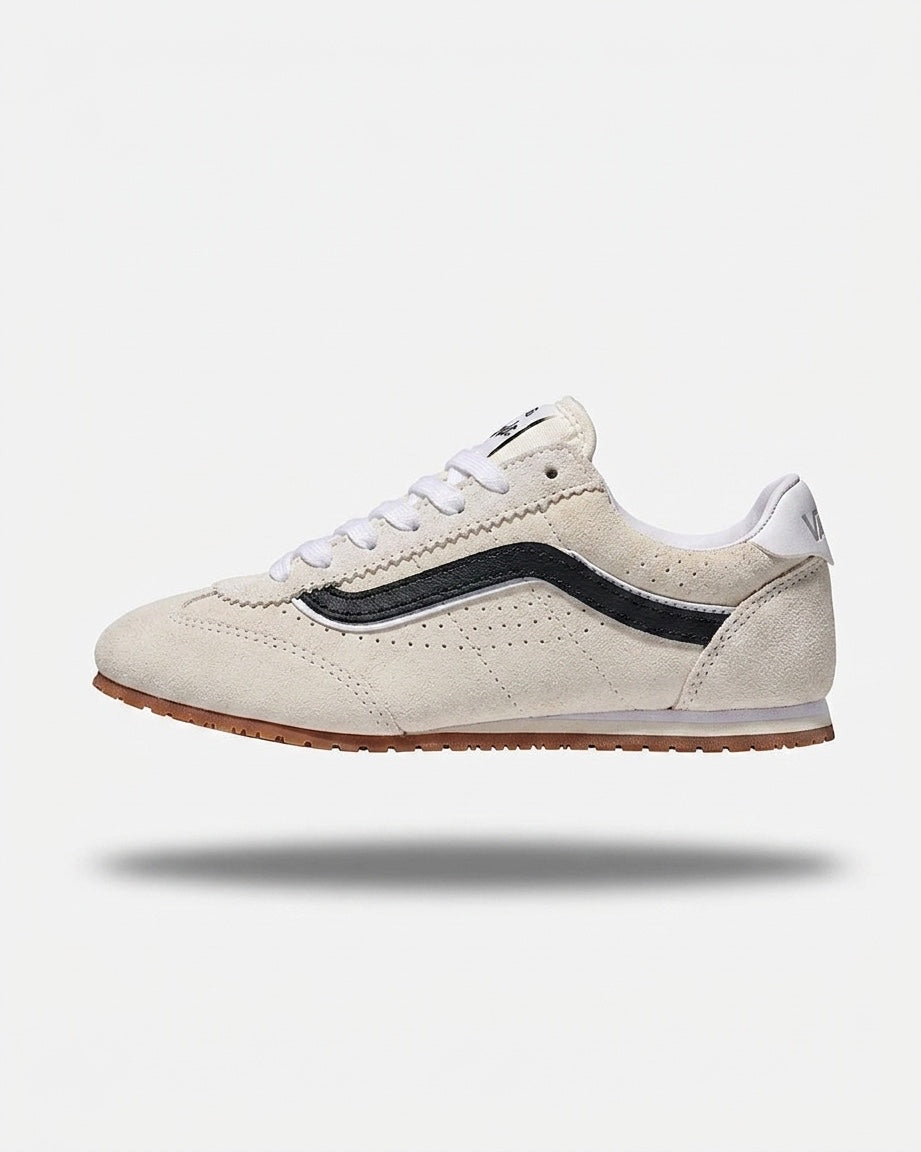 Buty Unisex Vans Super Lowpro Sneakersy Beżowe Zamsz