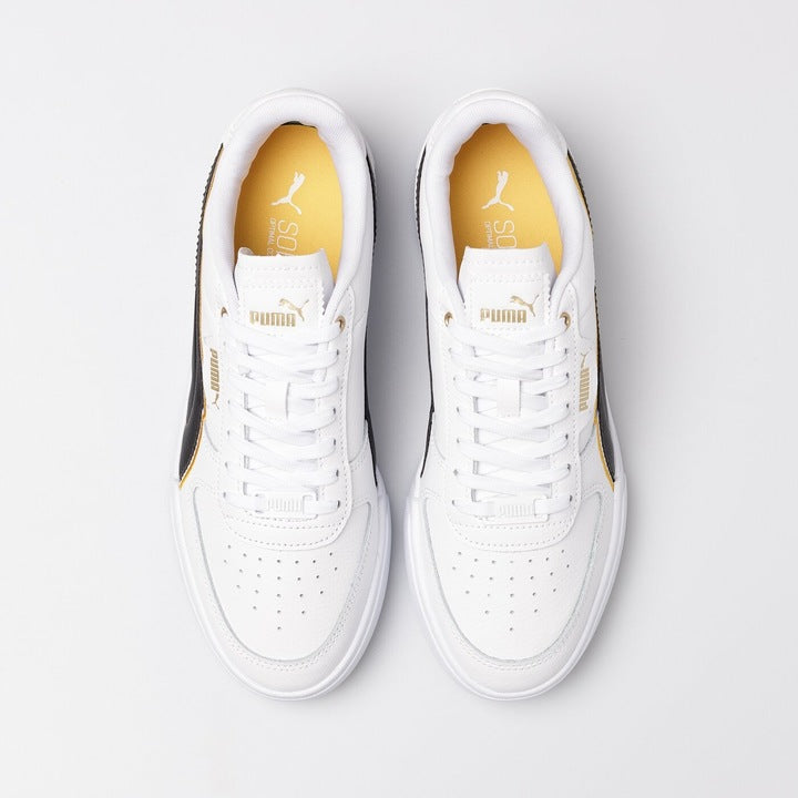 Puma Białe Skórzane Buty Damskie Sportowe Sneakersy Caven Dime FC