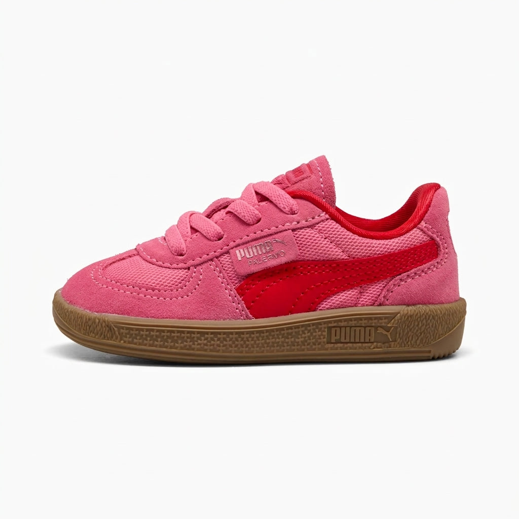 Buty dzieciece Puma 450043 01 Palermo Love Jr sportowe rozowe zamszowe