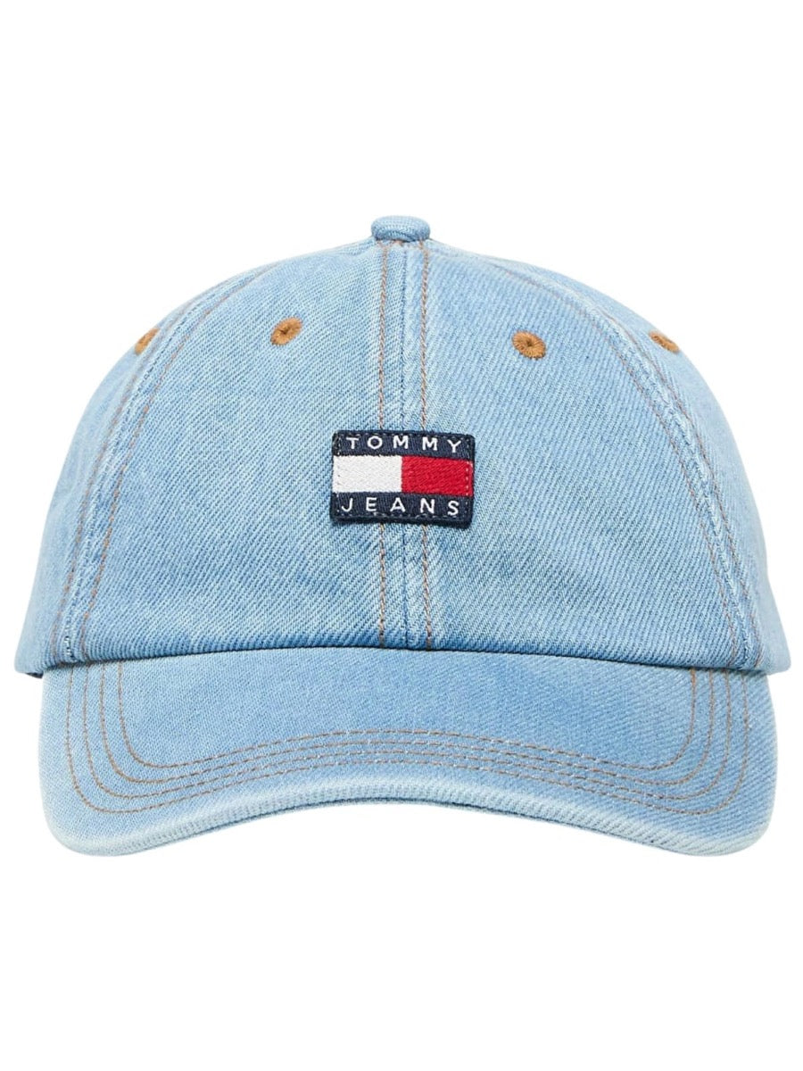 czapka z daszkiem damska Tommy Jeans AW0AW17312 denim