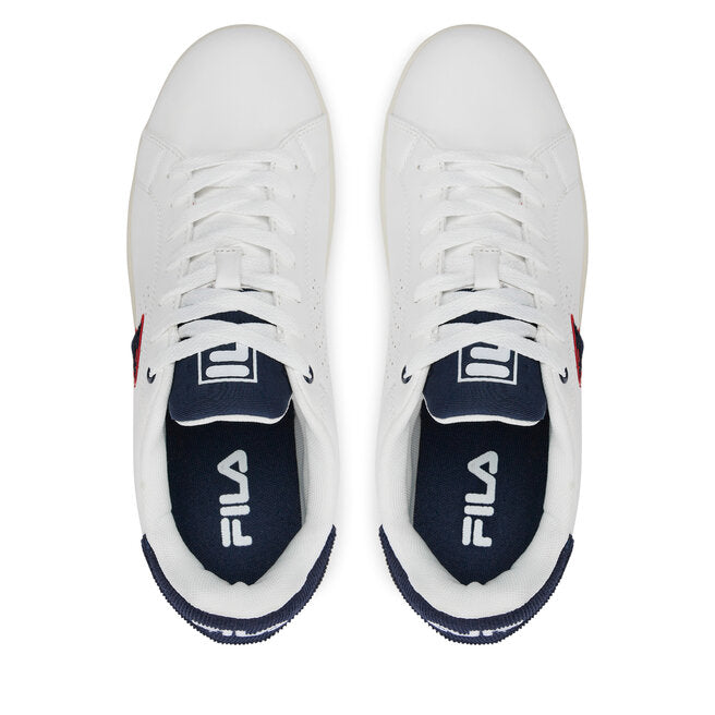 Fila Białe Skórzane Buty Męskie Sportowe Sneakersy Tenisówki Crosscourt r45