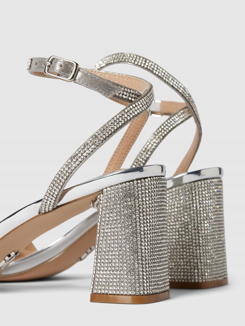Steve Madden Sandały Damskie z Obszyciem Kamieniami Stras Model Luxe r. 37