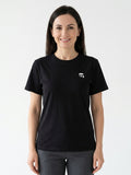 T-shirt Damski Karl Lagerfeld 245W1712 Casual Czarny Z Logo