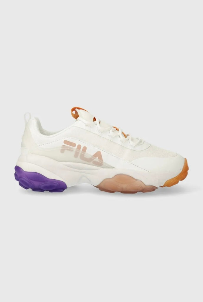 Fila Białe Buty Damskie Sportowe Sneakersy Na Platformie Loligo Logo