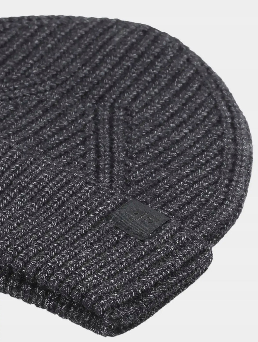 4F Szara Czapka Zimowa Naszywka Logo Beanie Ciepła Onesize Męska