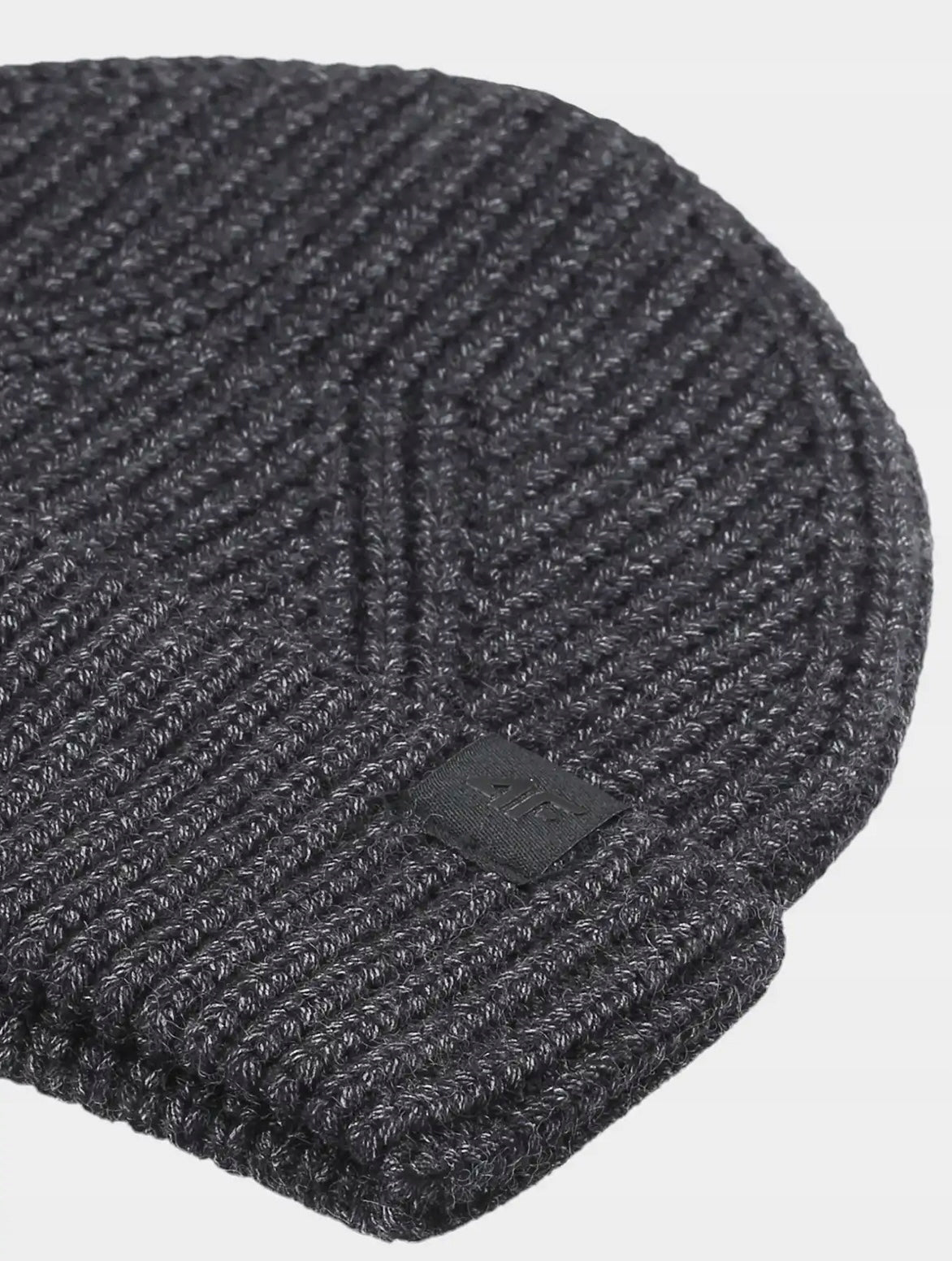 4F Szara Czapka Zimowa Naszywka Logo Beanie Ciepła Onesize Męska