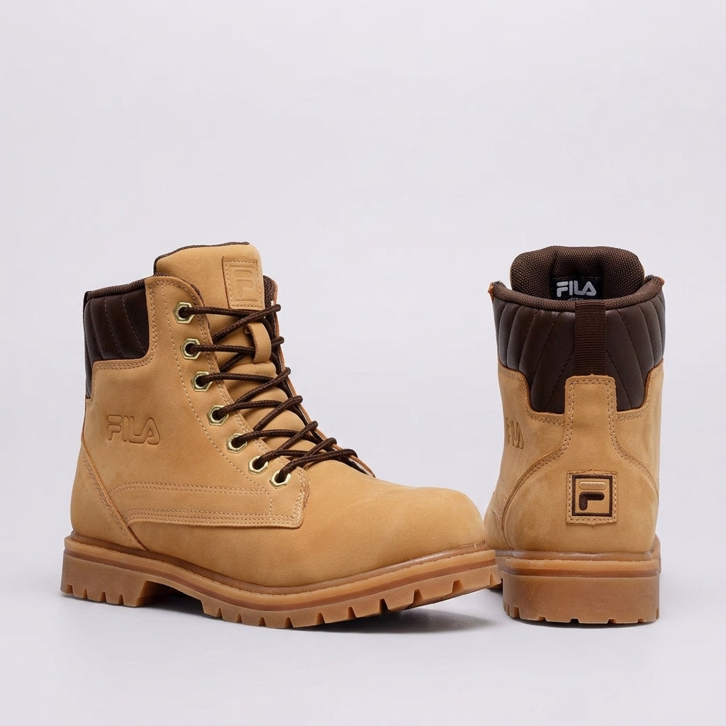 Buty Damskie Fila Weehauken Brązowe Trapery Sznurowane