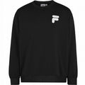 Fila Czarna Bluza Męska Przez Głowę Bez Kaptura Nadruk Logo Oversize r.L