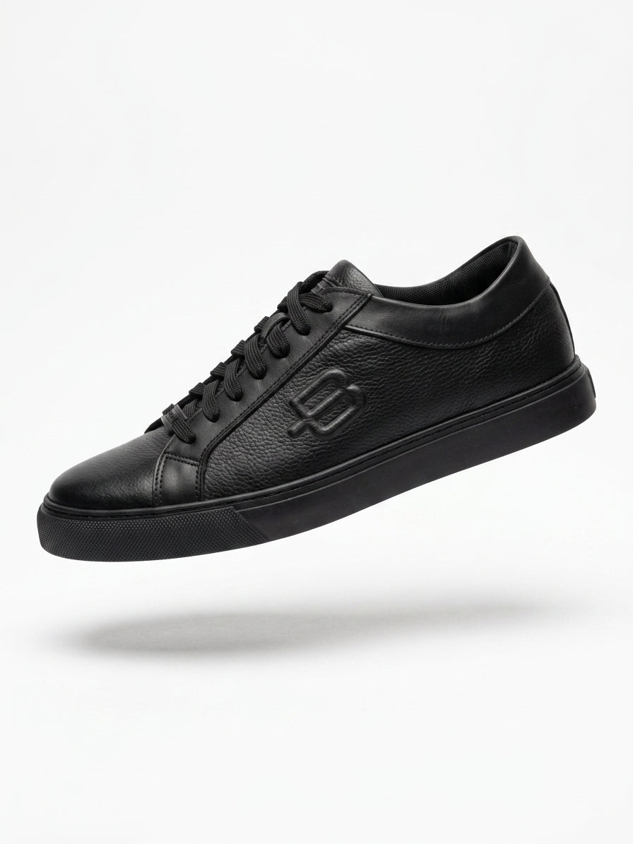 Sneakersy Męskie Baldinini Czarne U5C422T1CERV Skórzane