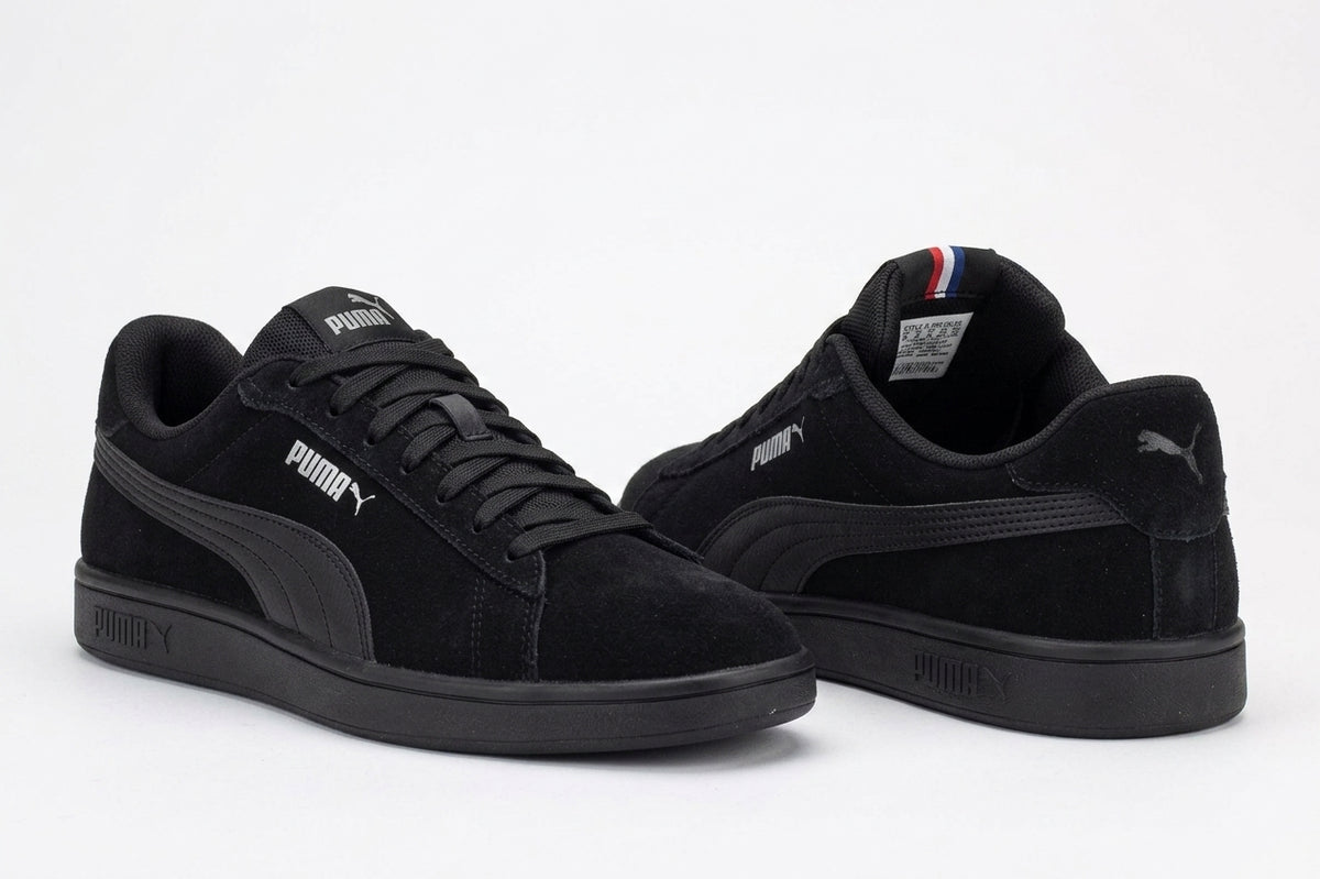Buty Unisex Puma Smash 3.0 39098402 Sportowe Czarne Zamszowe