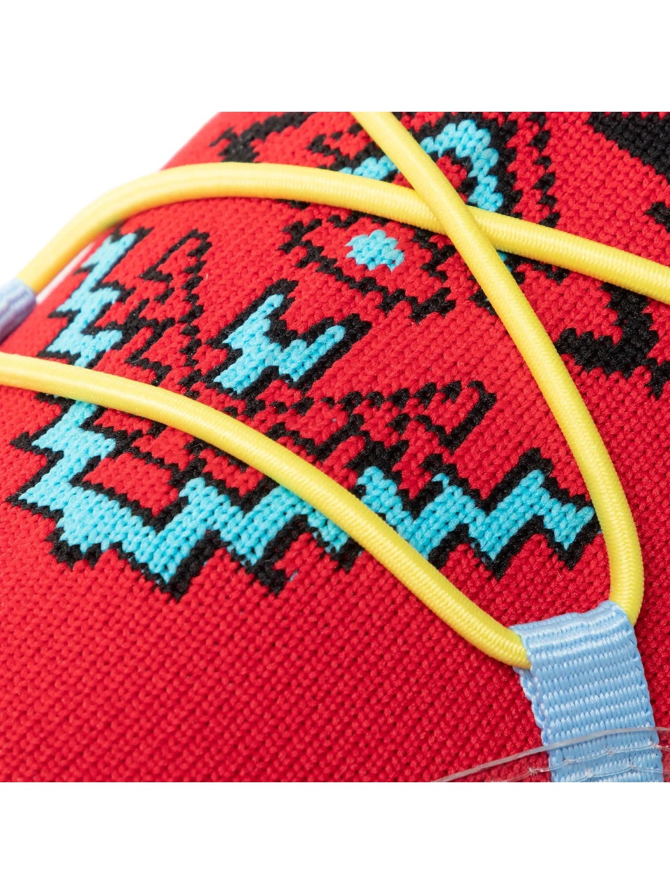 Desigual Czerwone Sneakersy Damskie Wsuwane Lekkie Wzór