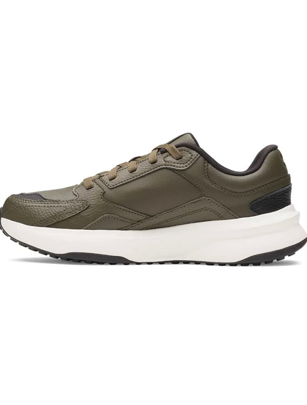 Under Armour Buty Męskie Sportowe Sneakersy Khaki Skórzane Wygodne Edge