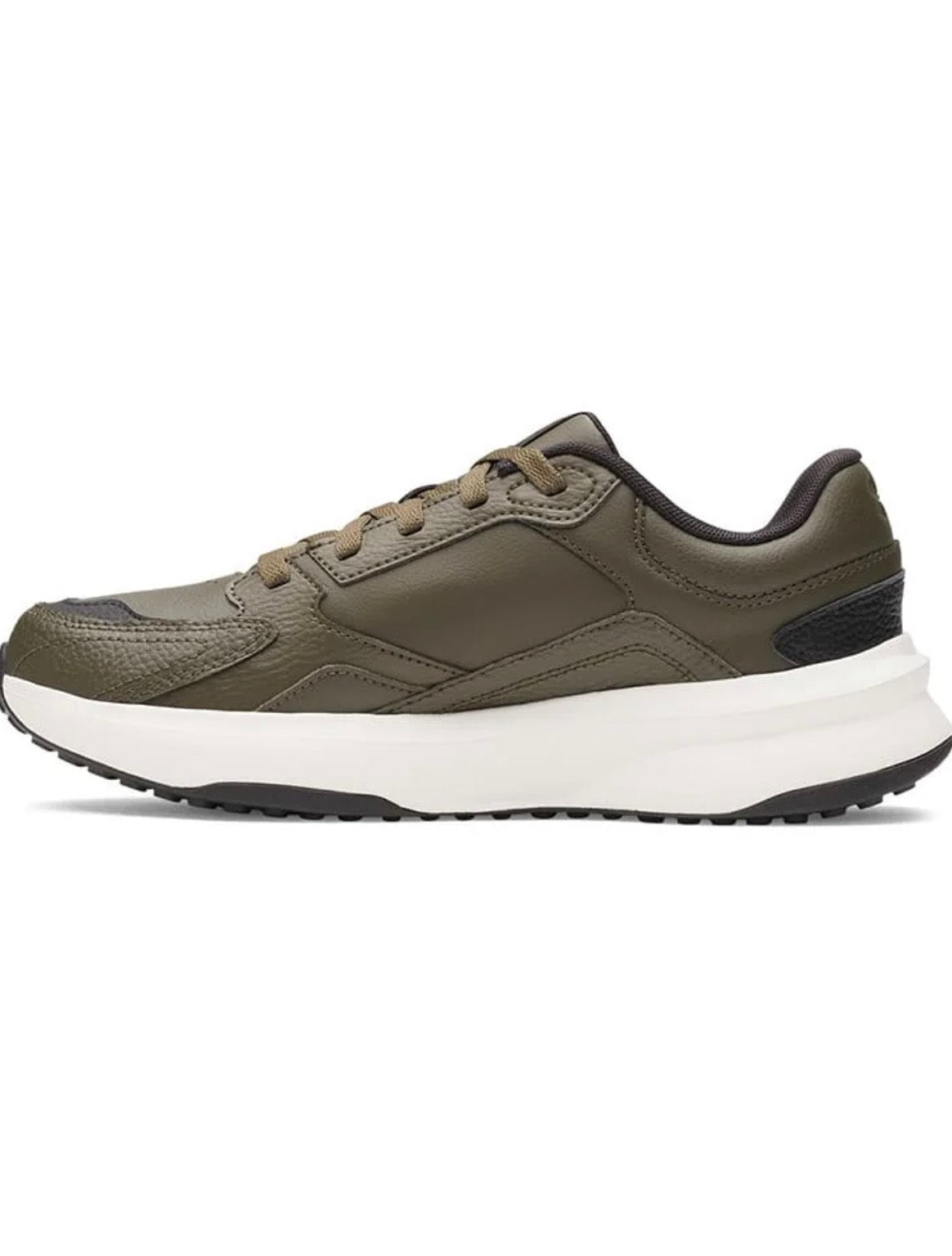 Under Armour Buty Męskie Sportowe Sneakersy Khaki Skórzane Wygodne Edge