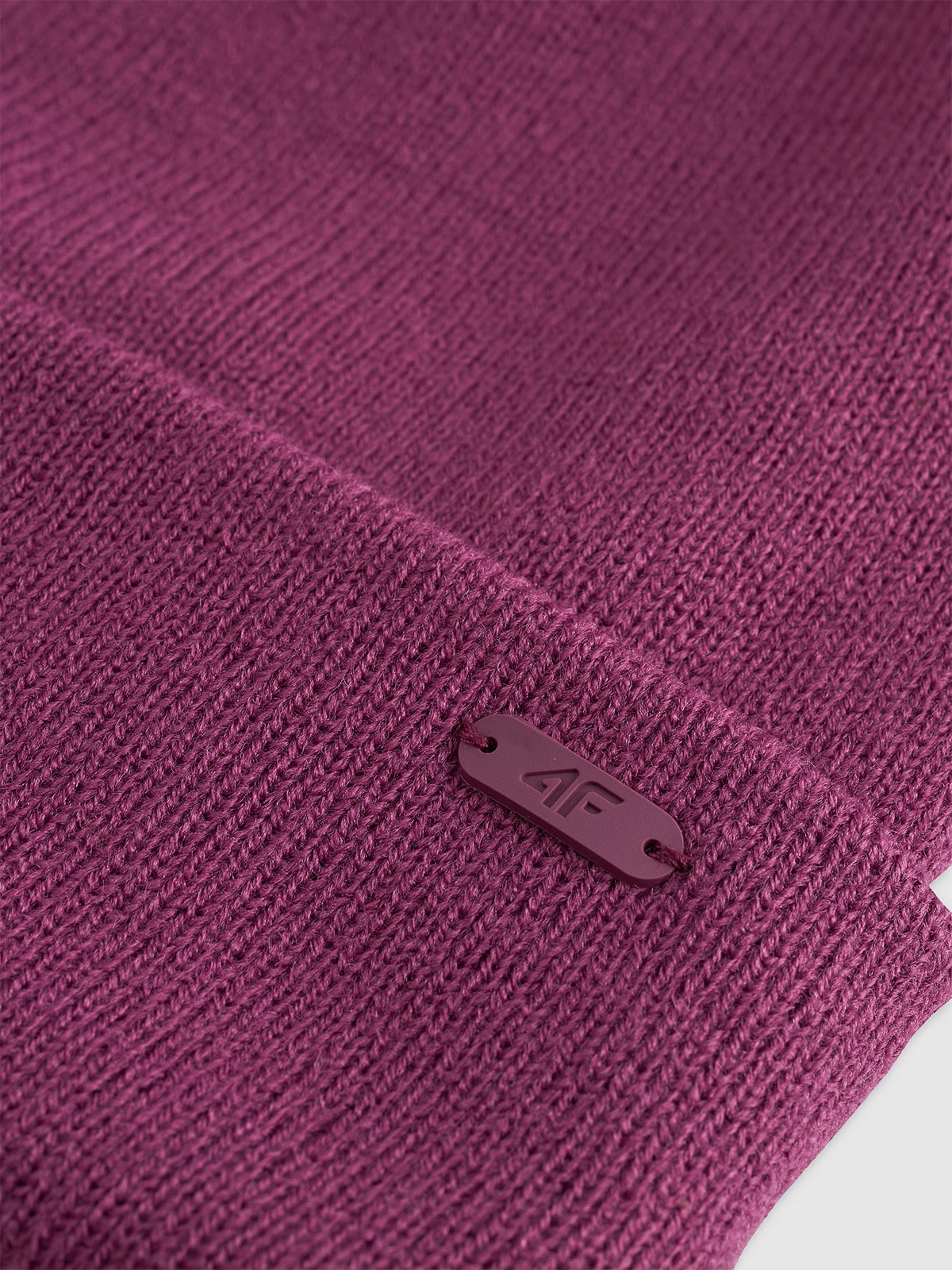 4F Bordowa Czapka Damska Beanie Zimowa Ciepła One Size Logowana